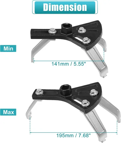 Miniatura 4 de X AUTOHAUX 1 Unidades Herramienta de extracción de bomba de combustible universal ajustable bomba de combustible anillo de bloqueo herramienta