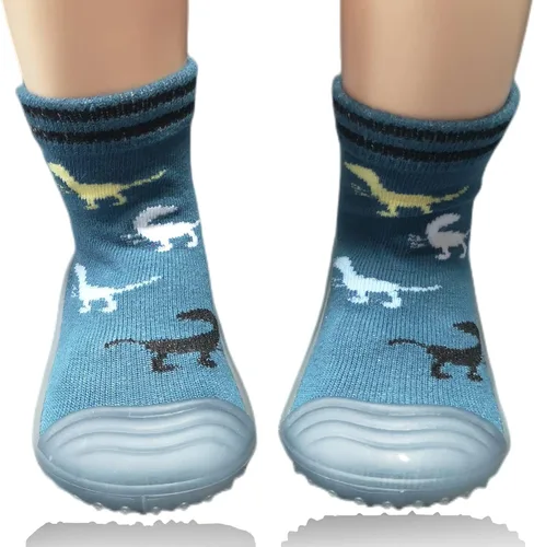 Miniatura 2 de Zapatos de calcetín para bebés y niños, suela de goma antideslizante, ligeras, elásticas, para el primer paseo, para recién nacidos, zapatos