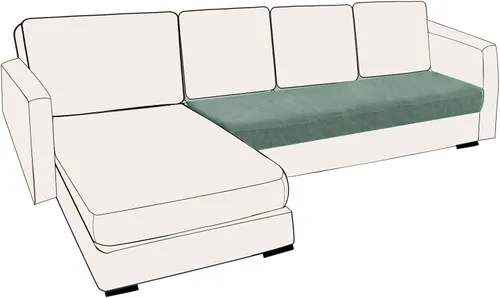 Miniatura 36 de UNBBRRL Fundas de cojín de asiento para sofá, elásticas, funda de cojín individual para sofá, fundas de cojín para sofá, fundas de héroe protegen