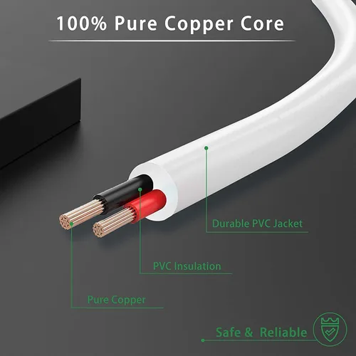 Miniatura 3 de Lamshaw Compatible con cargador Lush 3, cable de carga USB DC para entrenamiento de músculos inteligentes Lush 3 (blanco)