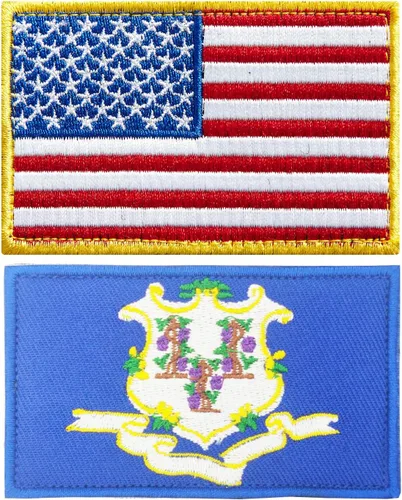 Miniatura 39 de stidsds Paquete de 2 parches de bandera estadounidense de Chicago de Estados Unidos, parches bordados, banderas de Estados Unidos, parche táctico