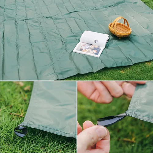 Miniatura 6 de Azarxis Pocket Blanket Waterproof Beach Picnic Festival Mat Sandproof Ultralight Compact Portable Travel Tent Tarp Footprint Shelter Sunshade Ground