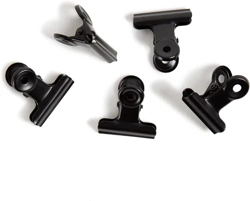 Miniatura 2 de U Brands Clips Bulldog negros, suministros de organización de oficina, 1.25 pulgadas, 20