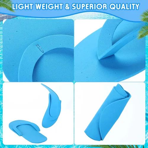 Miniatura 5 de JenPen 60 Pairs Disposable Pedicure Slippers Foam Spa Pedi Flip Flops Bulk Foldable Sandals Shoes for Guest Women Men Salon Spa Hotel Shower Foot