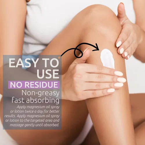 Miniatura 7 de Dúo de aceite de magnesio puro en aerosol y loción, cloruro de magnesio tópico para pies, piel y cuerpo, fácil de absorber y usar para mujeres