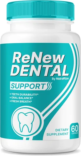Renovar pastillas de apoyo dental, renovar cápsulas dentales, fórmula avanzada para la salud bucal, renovar el suplemento dental para el bienestar