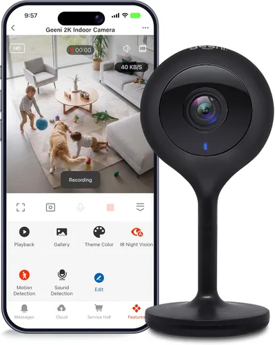 Miniatura 10 de Geeni - 2 cámaras inteligentes de seguridad/vigilancia LOOK para interiores, 1080p HD, con conversación de 2 vías y detección de movimiento