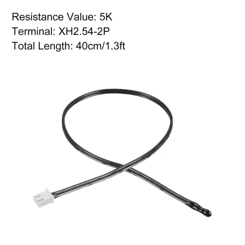 Miniatura 2 de Sonda de termistor NTC 5K 1.3ft impermeable epoxi sensor de temperatura, [para transmisor de temperatura digital] - 5pcs