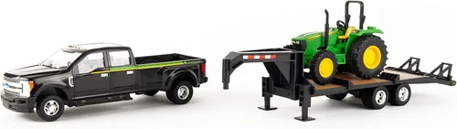 Miniatura 4 de ERTL - Juego de juguetes de camioneta y tractor Ford F350 - Escala 1:32 - Incluye juguete de tractor John Deere, juguete de camioneta Ford F350