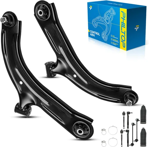 Miniatura 101 de PHILTOP Kit de suspensión delantera de 10 piezas, brazos de control inferiores con juntas de bola, eslabones de extremo de barra estabilizadora