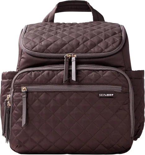 Miniatura 13 de Skip Hop Mochila Bolsa de Pañales: Forma, Bolsa de viaje multifuncional para bebé con cambiador y accesorio para cochecito, Salvia