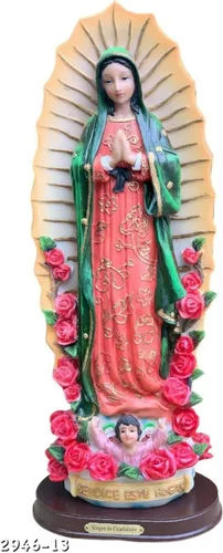 Miniatura 2 de Estatua de Nuestra Señora de Guadalupe Virgen De Guadalupe 13" de alto