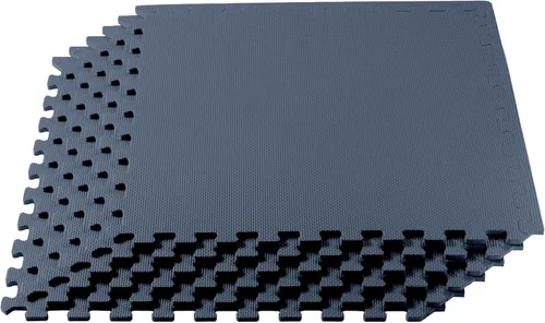 Miniatura 30 de We Sell Mats 3/8" Thick Multipurpose EVA Foam Exercise Floor Mat, Interlocking Tiles, Anti-Fatigue for Home or Gym Azul