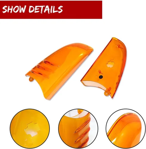 Miniatura 2 de Para Buick Rainier 2004-2007, Chevrolet Trailblazer GMC Envoy 2002-2009 y Oldsmobile Bravada 2002-2004 Lente ámbar Espejo lateral Luces