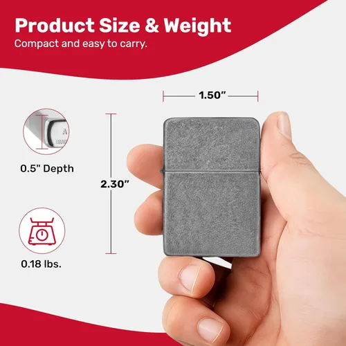 Miniatura 7 de Zippo Encendedor de bolsillo con placa de plata antigua, resistente al viento y recargable, encendedor de metal abatible, encendedores de bolsillo