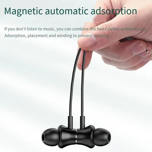 Miniatura 6 de Neckband - Auriculares Bluetooth inalámbricos deportivos alrededor del cuello, sonido estéreo de alta fidelidad de 360°, 100 horas de reproducción
