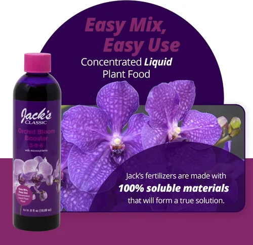 Miniatura 5 de Jack's Classic 3-9-6 Orchid Bloom Booster - Alimento líquido para plantas con micronutrientes, 8 onzas líquidas