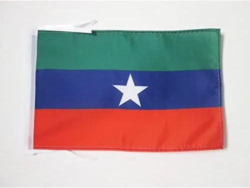 Miniatura 609 de Bandera de México AZ FLAG, 45.7 x 30.5 cm, con cordones - Pequeñas banderas mexicanas de 30 x 45 cm - Bandera de 45.7 x 30.5 cm