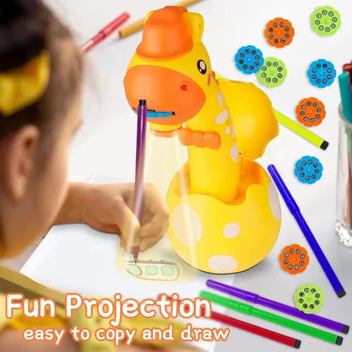 Miniatura 6 de KETIEE Proyector de Dibujo para Niños, Juguete con Proyector para Trazar y Dibujar con Luz y Música, Proyector Inteligente para Bocetos para Niños