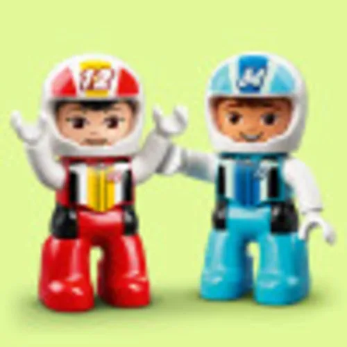 Miniatura 5 de LEGO DUPLO Town Race Cars 10947 - Juguete de construcción de carreras de coches; juego imaginativo y de desarrollo para niños pequeños y niños