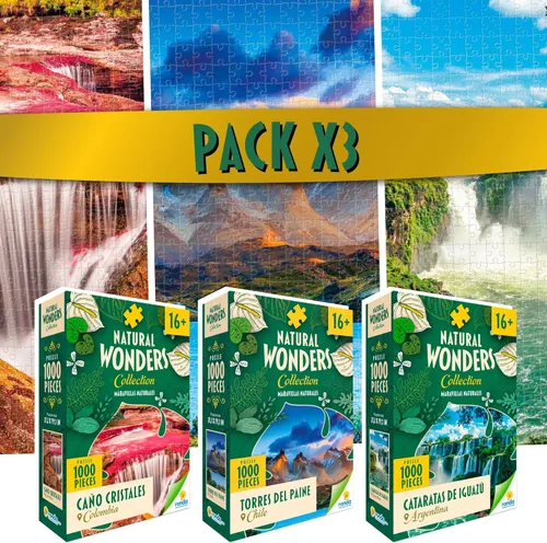 RONDA Natural Wonders - Rompecabezas de 1000 piezas de 1000 piezas, un desafiante "Viaje" a través de destinos icónicos, perfecto para expertos en