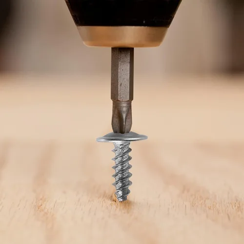 Miniatura 2 de WensiLon - Tornillos para madera de cabeza segmentada Phillips #8, de acero inoxidable 410, metal autorroscante rápido, juego surtido Plateado