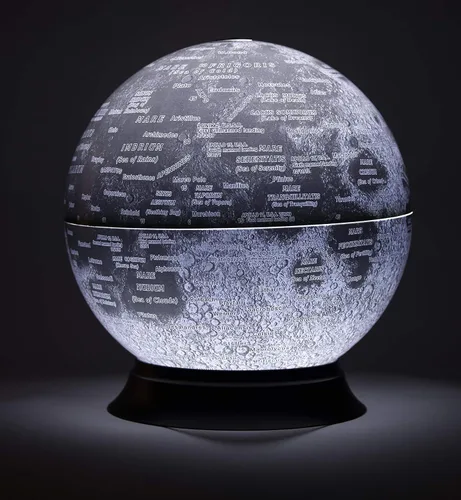 Miniatura 4 de Replogle Globes National Geographic - Globo de luna iluminado, 12 pulgadas