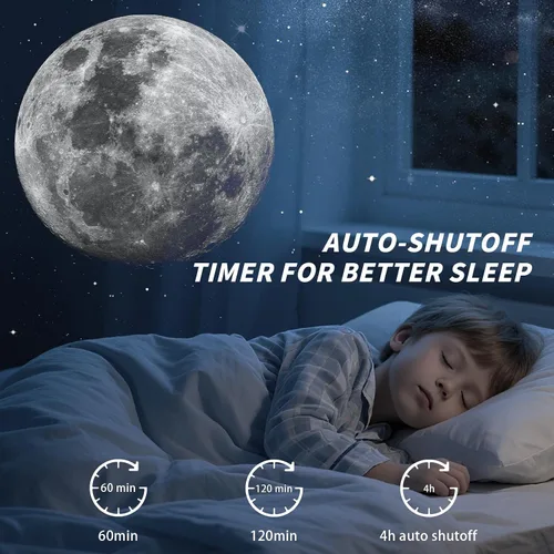 Miniatura 8 de Proyector de galaxia, proyectores de estrellas, planetario para el hogar, techo, cielo estrellado, luz nocturna con tira de luz, proyector de Negro