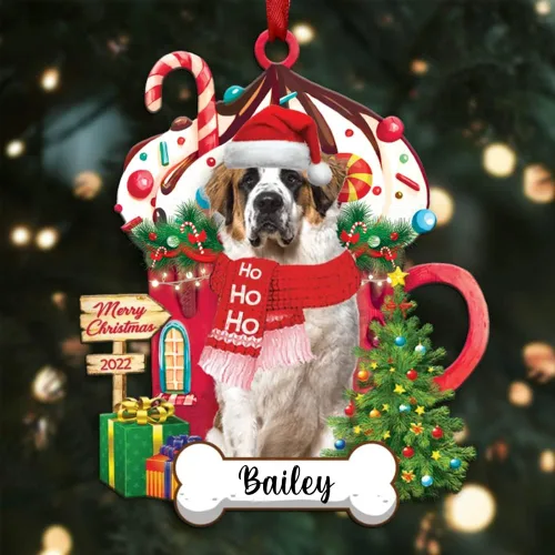 Miniatura 14 de Amantes de los perros de Navidad – Navidad de perros disponibles para muchos perros Shi Tzu – Adorno con forma personalizada, adorno de Navidad