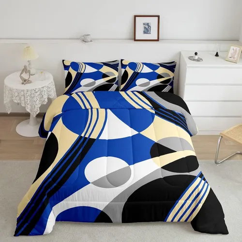 Miniatura 10 de Feelyou Juego de edredón de béisbol, juego de ropa de cama de juegos deportivos, edredón de béisbol con bandera estadounidense vintage, juego