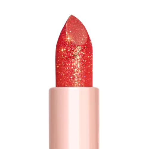 Miniatura 8 de Oulac Lápiz Labial Hidratante Rojo Coral - Bálsamo Labial con Tinte Infundido con Aceite de Rosa de Damasco que Alivia los Labios, Maquillaje