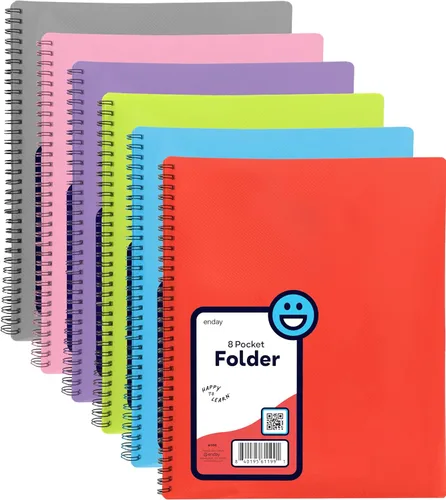 Organizador de 8 bolsillos de polietileno, carpeta de archivos, organizador de documentos legales, perfecto para oficina, universidad, escuela y más