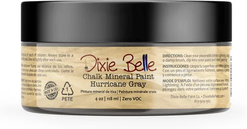 Miniatura 69 de Dixie Belle Paint Company - Pintura con acabado de tiza para muebles, color negro (Caviar), 1 galón, 128 fl oz, pintura mineral color rosa intenso