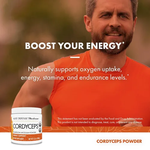 Miniatura 5 de Host Defense Cordyceps Powder - Suplemento de apoyo inmunológico y energético - Suplemento de salud renal con hongos Cordyceps - Suplemento de apoyo