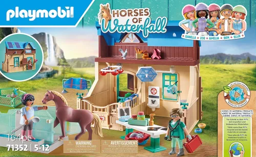 Miniatura 2 de Playmobil Caballos de la Cascada - Terapia Ecuestre y Práctica Veterinaria