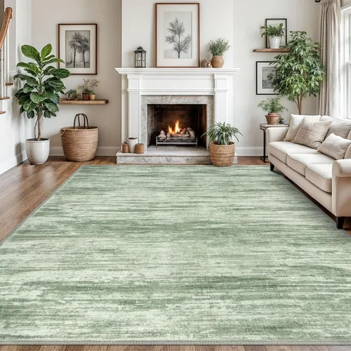 Miniatura 150 de SIILOOM 2 x 3 Alfombra moderna y abstracta para entrada, alfombra neutra azul marino gris multicolor súper suave de área pequeña, alfombras lavables