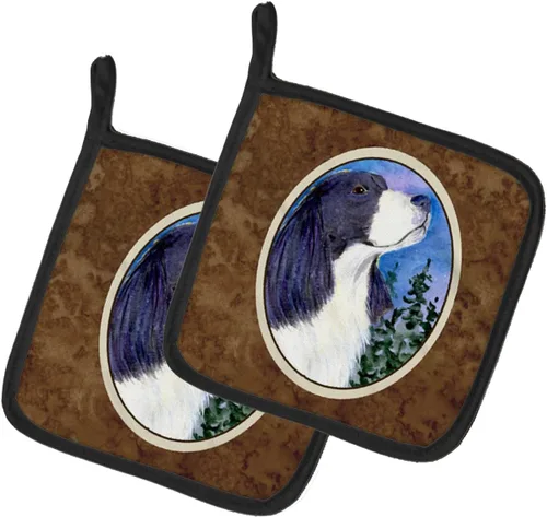 Miniatura 311 de Caroline's Treasures SS8617PTHD - Juego de soportes para ollas de cocina resistentes al calor, almohadillas calientes para horno para cocinar, Husky