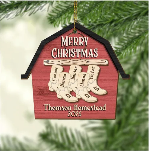 Miniatura 9 de Hyturtle Regalos de Adornos de Navidad Personalizados para Amantes de Vacas Highland - Adorno de Cerámica Navideño de Vaca Highland con Nombre