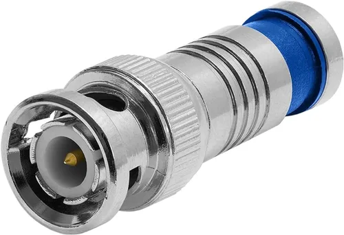 Cmple - Conector de compresión BNC para cables coaxiales RG59 para interior/exterior, impermeable, tipo compresa, tipo compresa, coaxial, enchufe