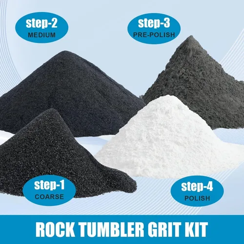 Miniatura 7 de Medios de cerámica de 2.5 libras para pulir rocas, medios de relleno de cerámica de 3/16 pulgadas x 3/8 pulgadas, no abrasivos, reutilizables