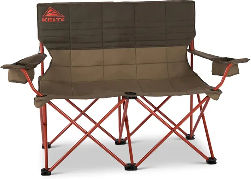 Miniatura 19 de Silla Kelty Low Loveseat sobredimensionada de 2 plazas plegable resistente para campamento, asiento doble para partidos de fútbol, reuniones previas