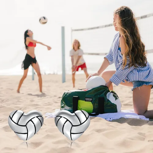 Miniatura 7 de 925 Sterling Silver Heart Volleyball Basketball Softball Baseball Stud Earrings Hypoallergenic Jewelry Gifts for Women Teen Girls Players