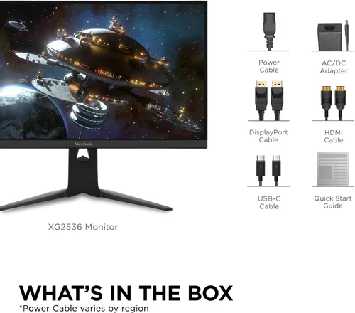 Miniatura 8 de ViewSonic XG2536 Monitor para juegos de 25 pulgadas 1080p, IPS con 280Hz y 0.5 ms para rendimiento de juegos élite, FreeSync Premium y compatible