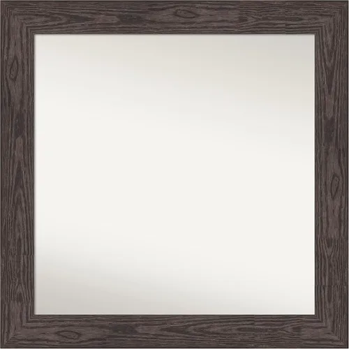 Miniatura 658 de Amanti Art Espejo personalizado, espejo de baño negro puente, espejo de pared o espejo de tocador de baño sobre el fregadero (26 x 26 pulgadas)