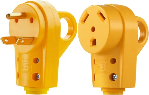 Miniatura 8 de Kohree Enchufe Macho de 50 Amperios para RV, Enchufe de Repuesto de 125 250V para RV, Receptáculo NEMA 14-50P de Servicio Pesado con Mango de Agarre