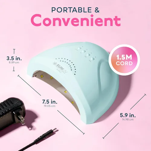 Miniatura 5 de SUNUV SUNONE - Secador de uñas, guantes de luz UV para uñas de gel, sin dedos, UPF 50+, guantes anti UV para lámpara de gel, secadora de uñas