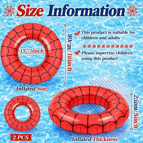 Miniatura 2 de Flotador de piscina con bandera de Estados Unidos de 36 pulgadas, anillo inflable para piscina, flotador patriótico redondo para playa, lago