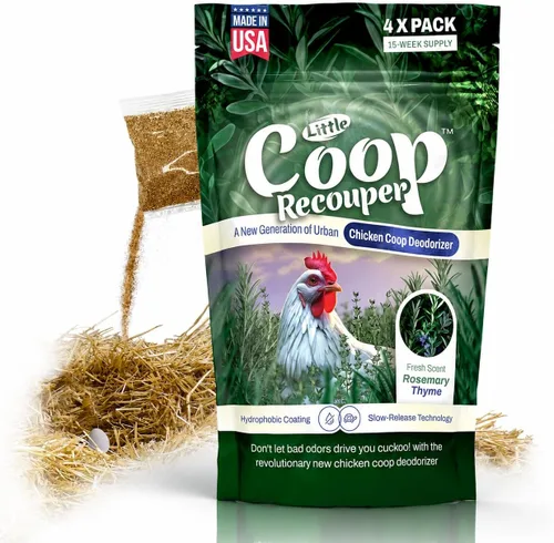 Miniatura 10 de Little Coop Recouper Una nueva generación de desodorante de gallinero urbano Fórmula única para liberación lenta Aroma fresco natural