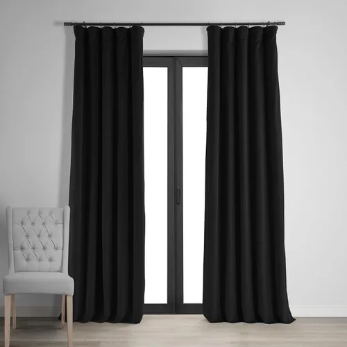 Miniatura 72 de HPD Half Price Drapes Cortinas Opacas Térmicas de Terciopelo Signature para Sala de Estar de 63 Pulgadas de Largo (1 Panel) con Bolsillo para Barra