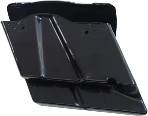 Miniatura 6 de Alforjas rígidas extendidas de 5 pulgadas con tapas para modelos Harley Touring 1993-2013 sin pintar, negro
